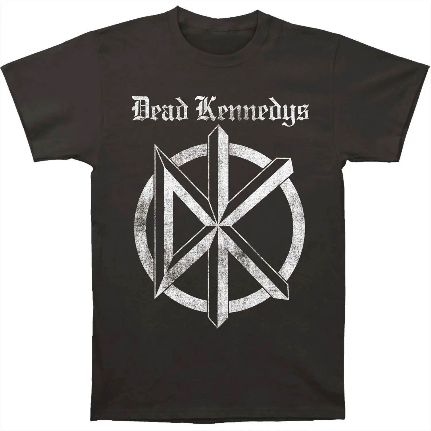 Gildan Dead Kennedys Мужская футболка со старым английским логотипом Slim Fit Coal|slim fit t-shirt|dead