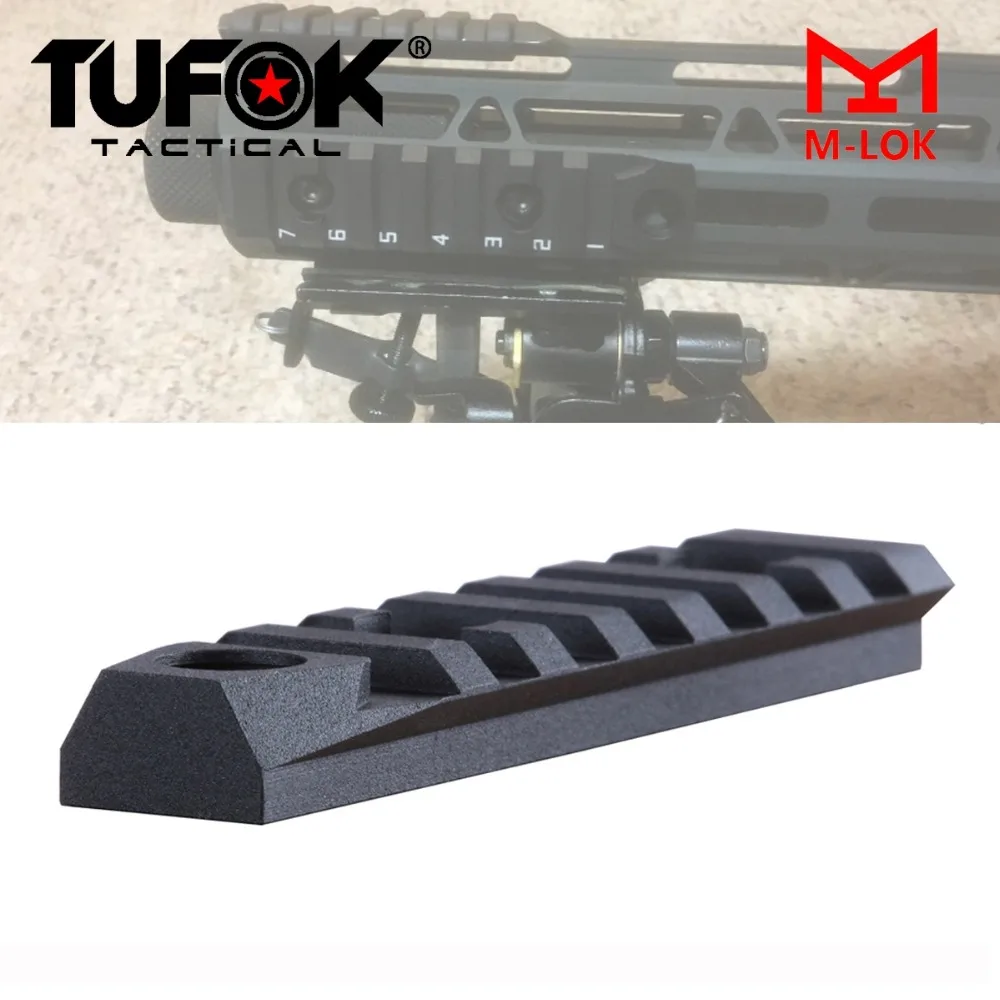 TuFok M lok тактические направляющие Пикатинни AR 15 секций 7 слотов Mlok рельсовый