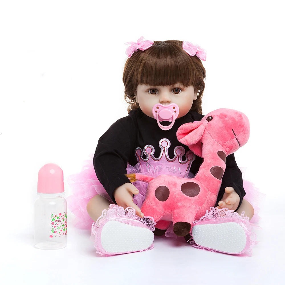 57 см Силиконовая Кукла Reborn Smile для детей Playmate девочек мягкие игрушки кукла Bebes Toys