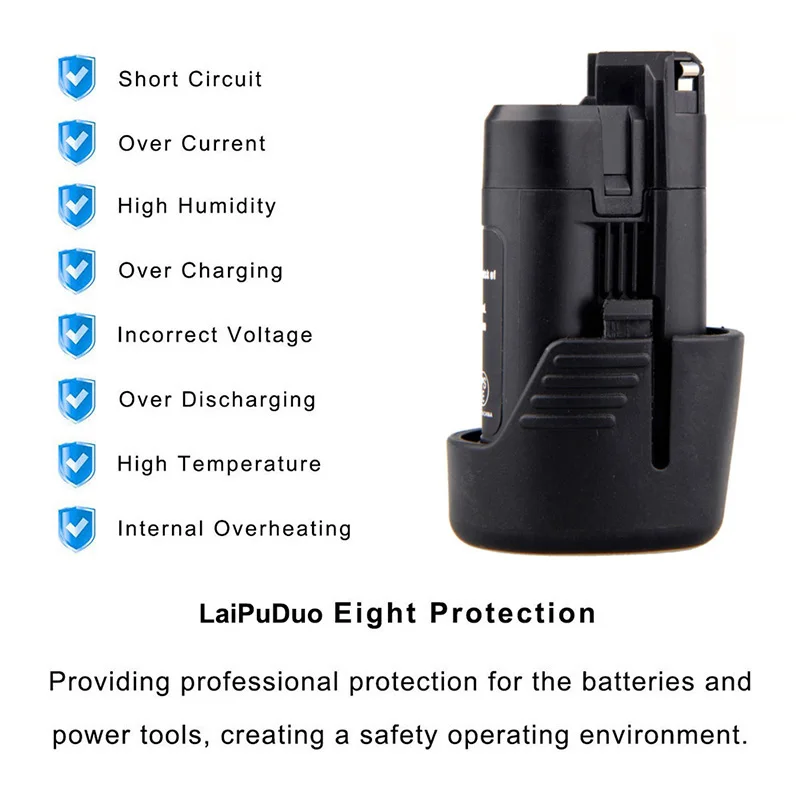 Литий ионный Сменный аккумулятор для электроинструмента Bosch BAT411 BAT411A BAT412 BAT412A BAT413