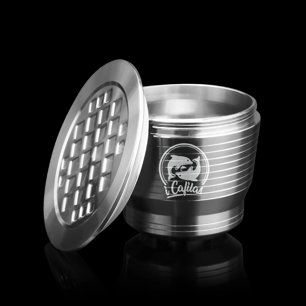 Многоразовые 4 шт обновление квадратное отверстие Nespresso из нержавеющей стали пустые капсулы металлические многоразовые чашки фильтра для кофе многоразовые капельницы