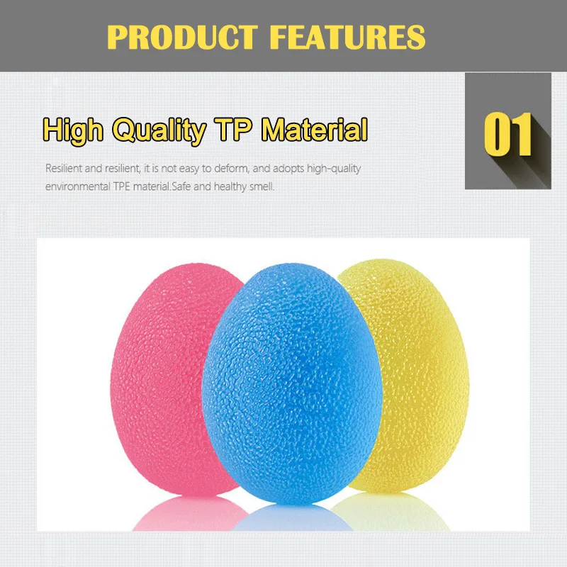 3 шт./компл. гелевые яйца мяч для снятия стресса упражнения рук пальцы