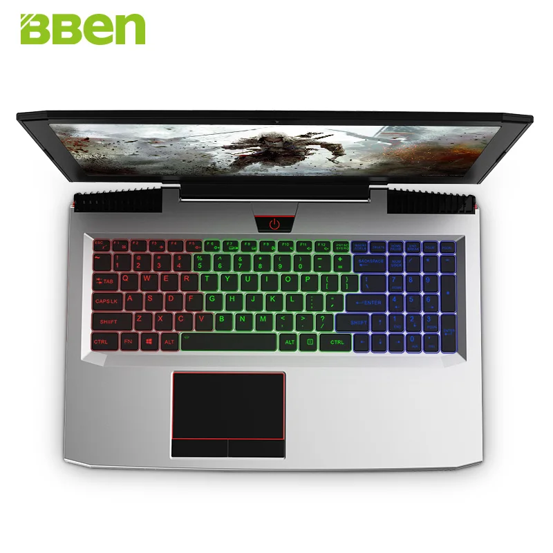 Ноутбук BBen G16 с металлическим корпусом 15 6 дюйма Intel i7 7700HQ GTX 1060 ОЗУ 8 Гб/16 Гб SSD