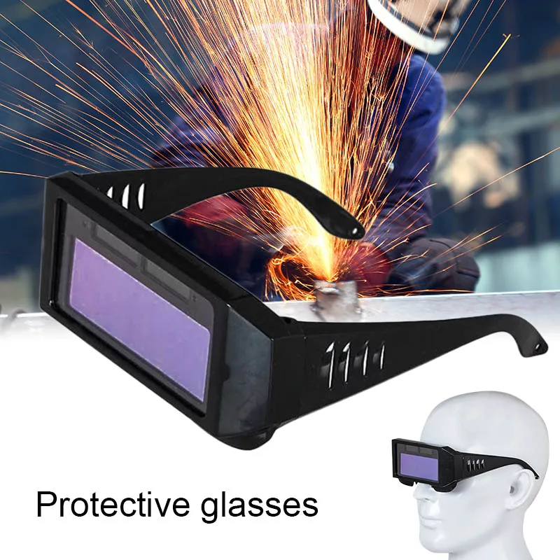

Solar Powered Auto Darkening Welding Mask Helmet Eyes Goggle Welder Protective Glasses JR Deals