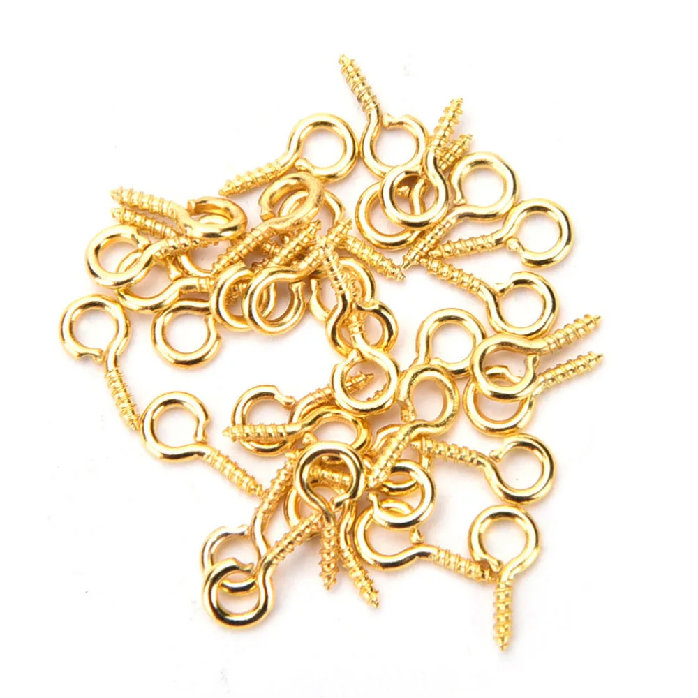 100 шт. мини штифты с резьбой 8 мм/10 мм|eye screw|small eye screwsjewelry screw |