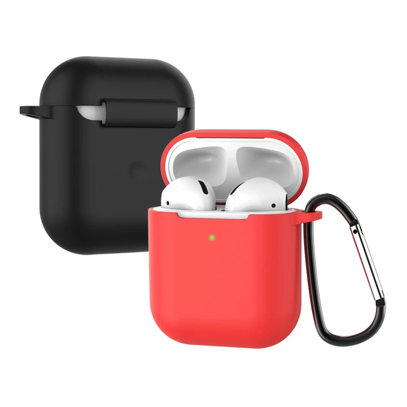 Мягкий силиконовый чехол для AirPods 2nd противоударный Apple Air Pods 2 наушников s защитный