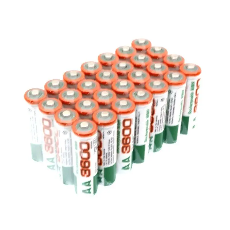 Новая 1,2 V AA 3600mAh Ni-MH батарея AA Экологически чистая аккумуляторная батарея высокой емкости экономичная батарея