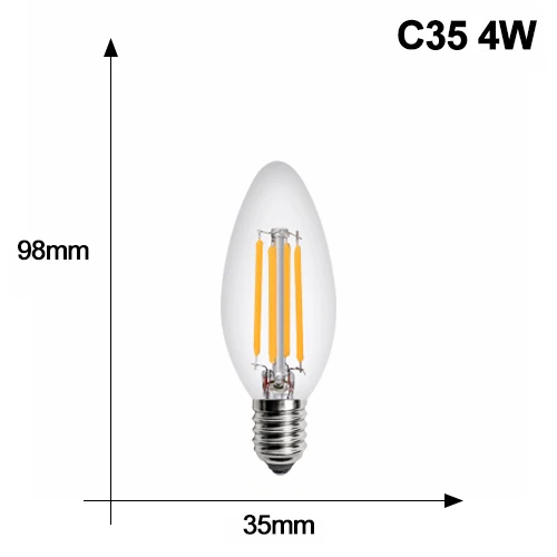 C35 4W 10 шт. лампада E14 светодиодный светильник 220 V ampolletas Bombillas светодиодный лампы в форме свечи лампы теплый белый холодный luz лампада светодиодный прожектор - Испускаемый цвет: C35 4W