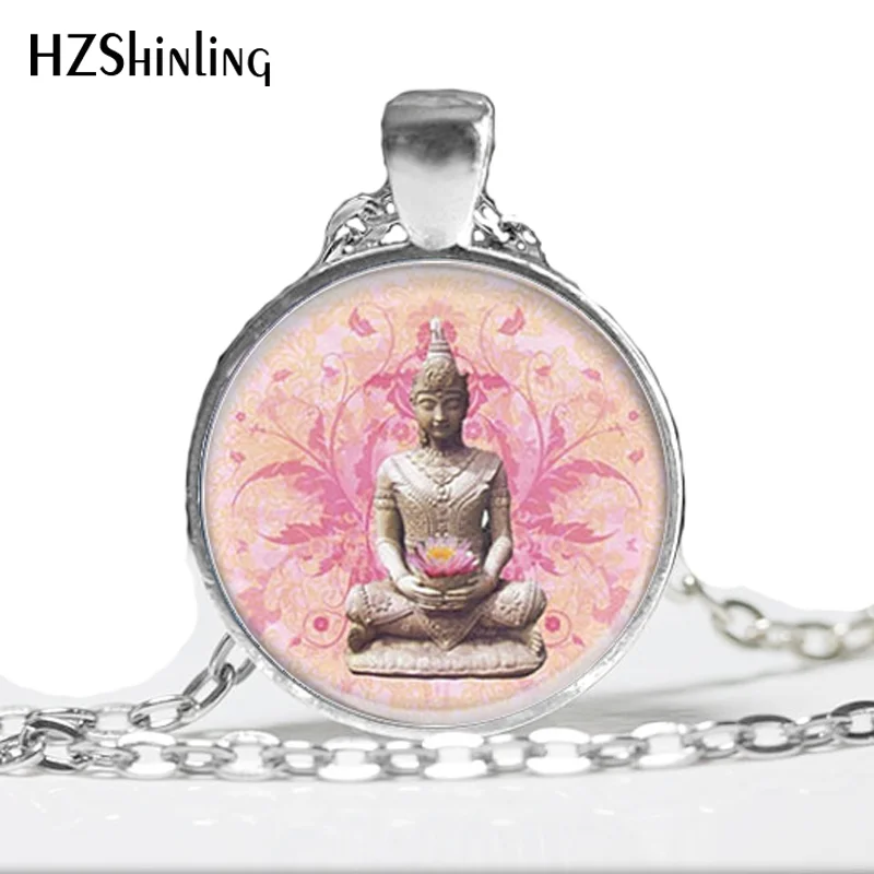 Женское ожерелье колье будды стеклянные украшения подвеска вдохновляющие HZ1 |