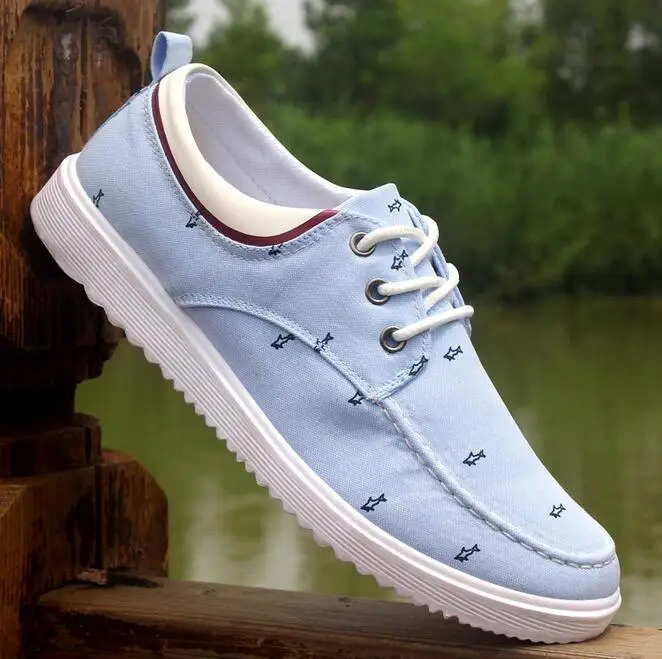Горячие Продажи Мужчины Холст Обувь 2017 Весна Осень шнуровке Низкий Стиль Моды
