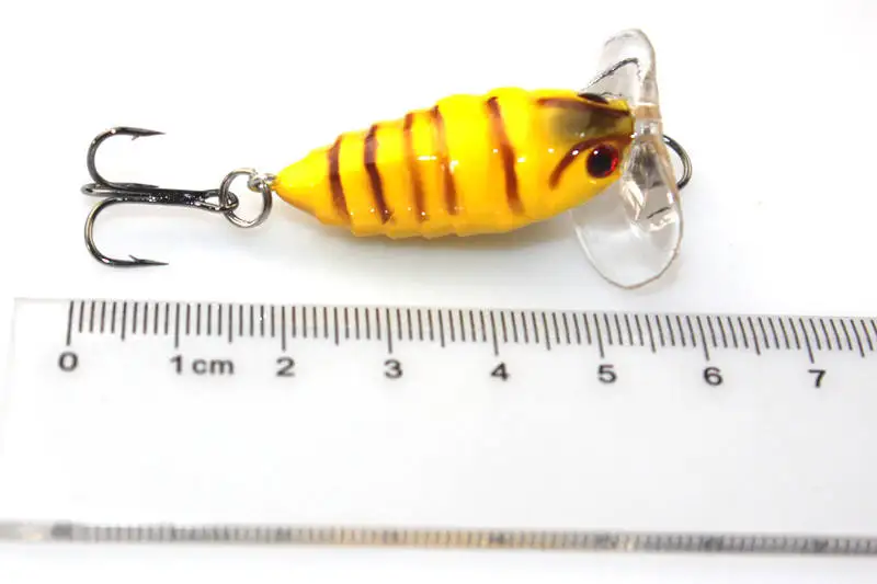 1 6 &quotнасекомое муха Cicada жесткая приманка для рыбалки с крючками снасти 3D воблер