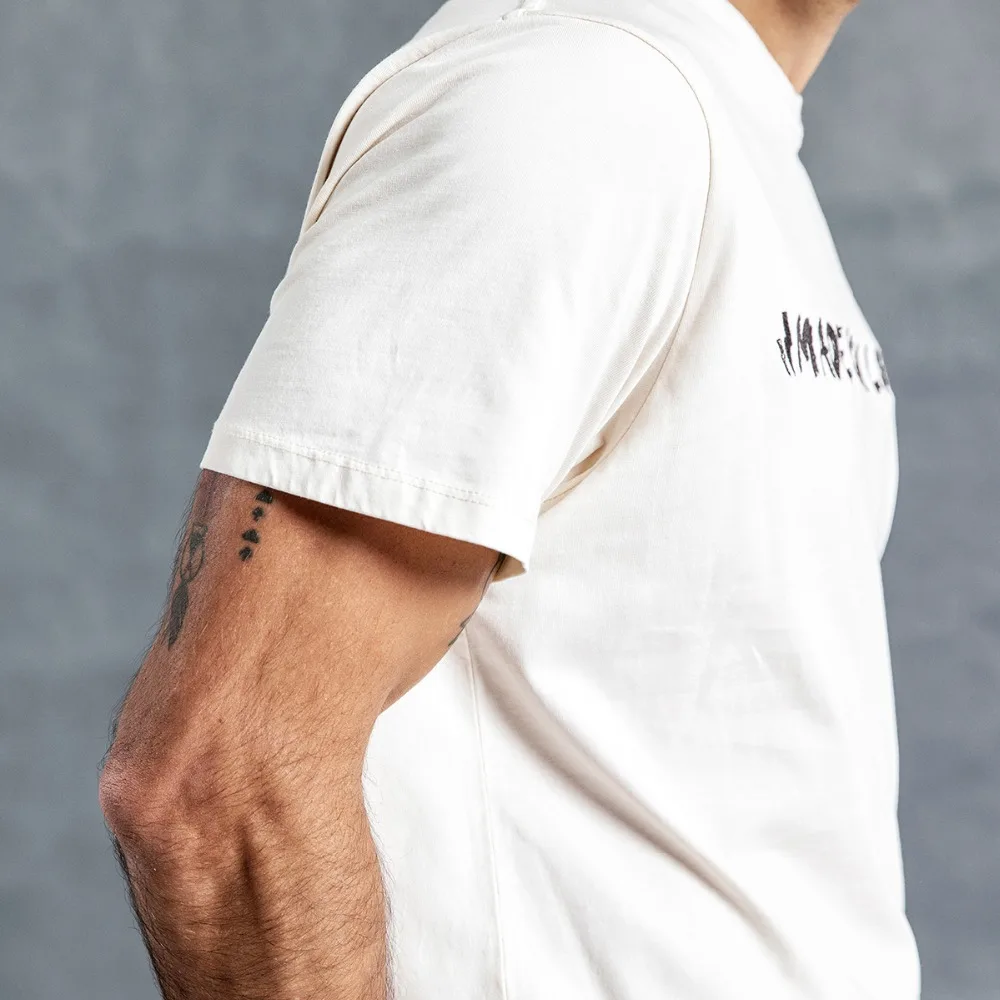 Мужская футболка SIMWOOD летняя повседневная с круглым вырезом и вышивкой футболки