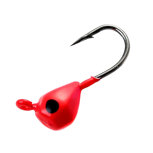 5 Pcs Winter Ice Fishing Hook Lure Mini Metal Bait Fish Head Hook Bait Jigging Fishing Tackle KH889