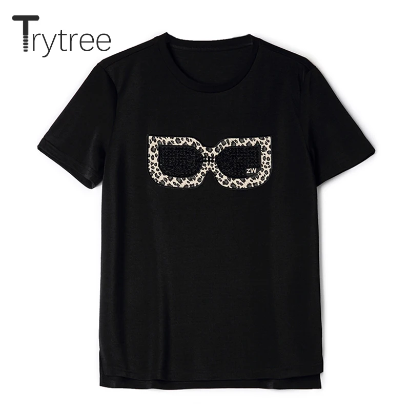 Trytree/летний женский костюм из двух предметов Повседневный хлопковый топ со
