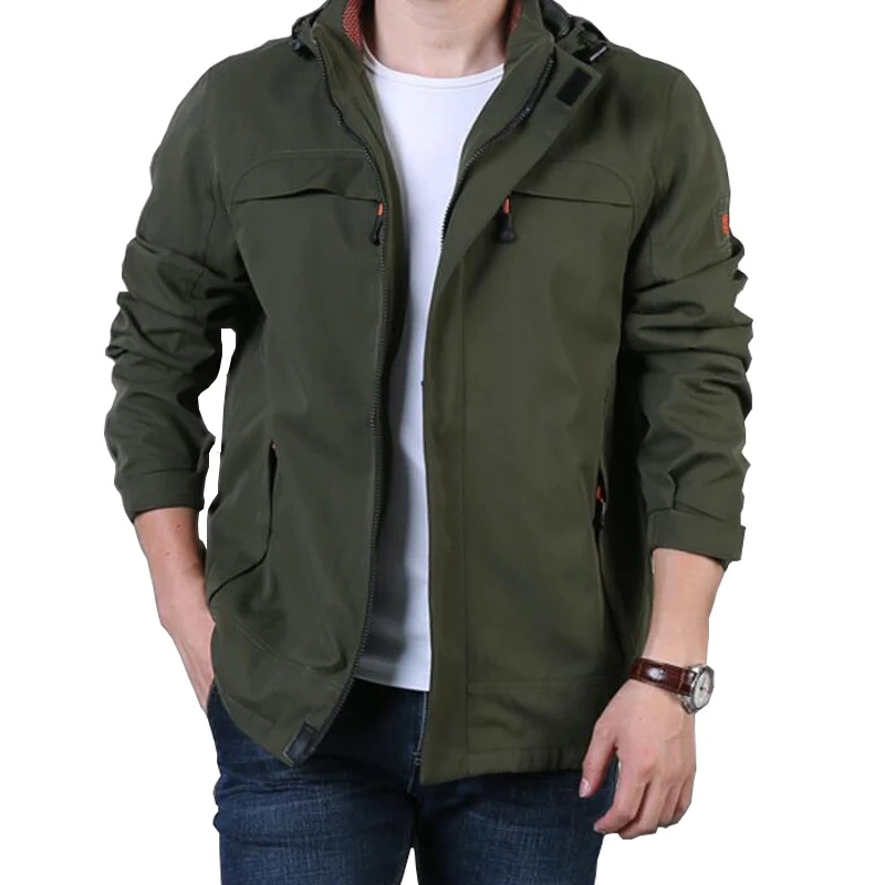 Army green TACVASEN Новая военная тактическая куртка пальто Мужская Осенняя ветровка Весенняя Водонепроницаемая дышащая куртка Верхняя одежда TD-QZYF-001 - Цвет: Army green