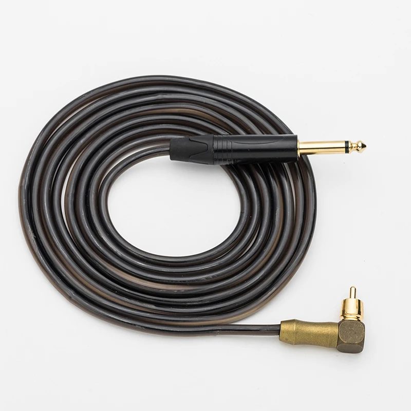 

2.4M RCA Clip Cord Brass Connection Soft Silicone interface cable Switch Hook Line Tattoo Machine Power Supply