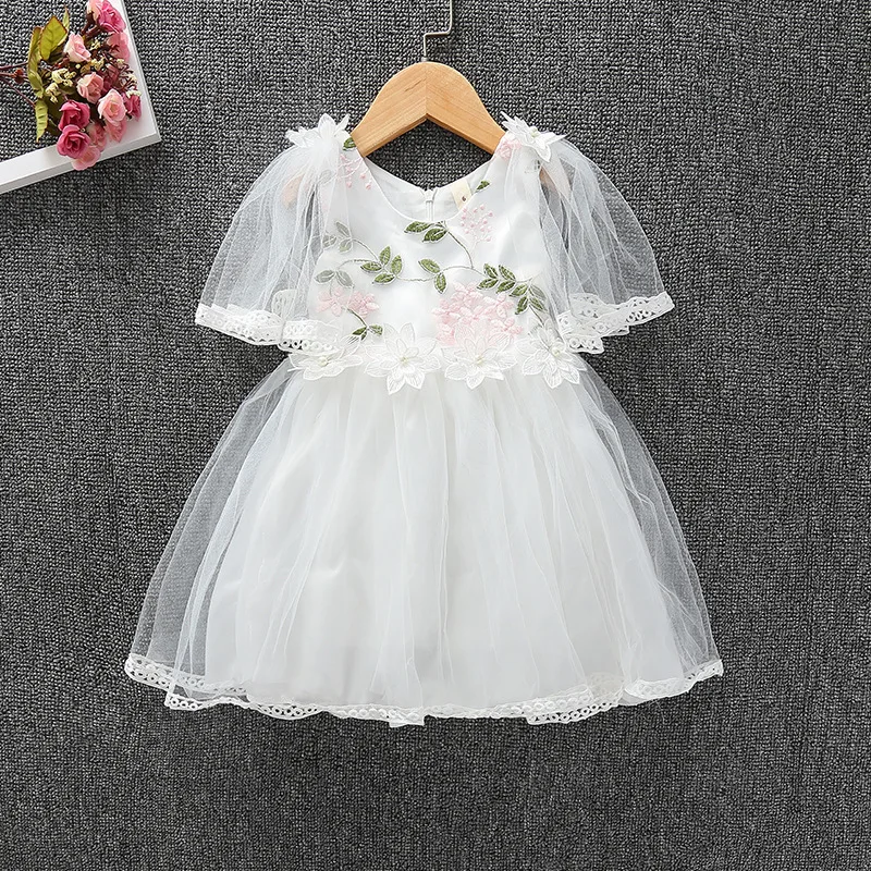 Летняя детская одежда для маленьких девочек малышей кружевные платья платье