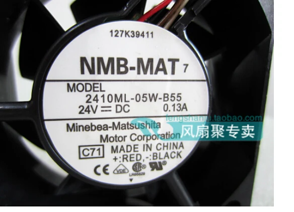 

New original NMB 2410ML-05W-B55 6cm6025 24V0.13A 60*60*25MM four line frequency conversion fan