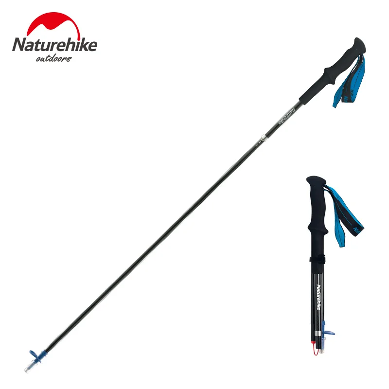 Fiyat Naturehike Anti şok Nordic Yürüyüş Sopaları Teleskopik Trekking Yürüyüş Direkleri Ultralight Yürüyüş Bastonu Ile Kauçuk Uçlar Koruyucu