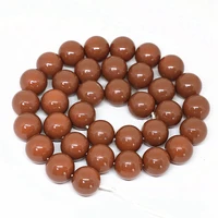 fashion candy color chocolate baking paint glass round loose beads 468101214mm hot sale elegant women jewelry 15inch b1625