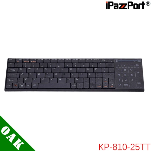 Бесплатная доставка-iPazzPort KP-810-25BTT ультра тонкая клавиатура Bluetooth с тачпадом для