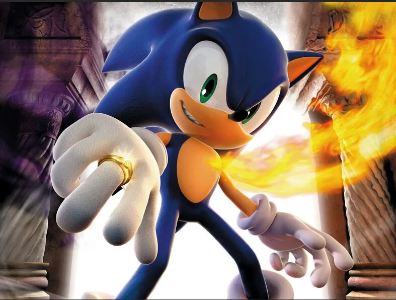 Sonic the Hedgehog Кольцо Sega Видео Игры Искусство Огромный Печати Плаката TXHOME D7423 | Дом и