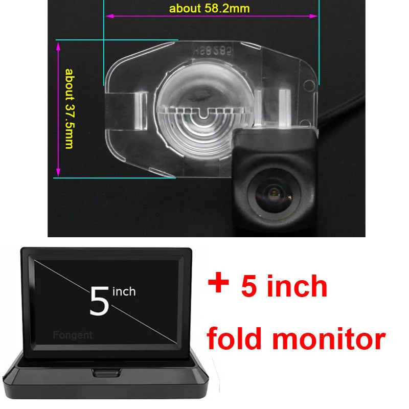 Y8285-Z2-50 Рыбий глаз 1080P MCCD sony HD резервная камера заднего вида для Toyota Corolla 2007 2008 2009 2010 2011 2012 2013 автомобильный ЖК-монитор - Название цвета: Y8285-Z2-50