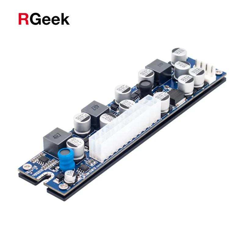 

RGEEK DC ATX Peak PSU 19 в 200 Вт Pico ATX переключатель для майнинга PSU 24pin MINI ITX DC к ATX PC источник питания для компьютера