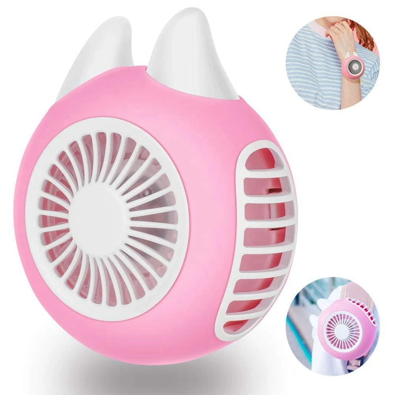 Wearable Personal Usb Small Fan Mini Handheld 360 Rotating Quiet Portable Internal Battery Operated Powered Recharg | Бытовая техника