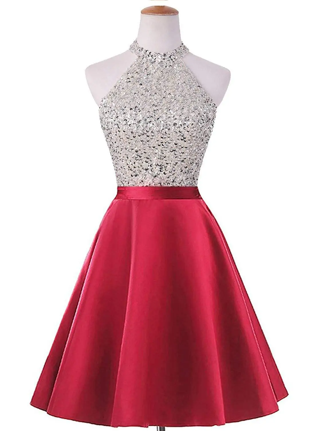 Doragrace vestidos de festa короткое вечернее платье с бусинами для дня рождения платья