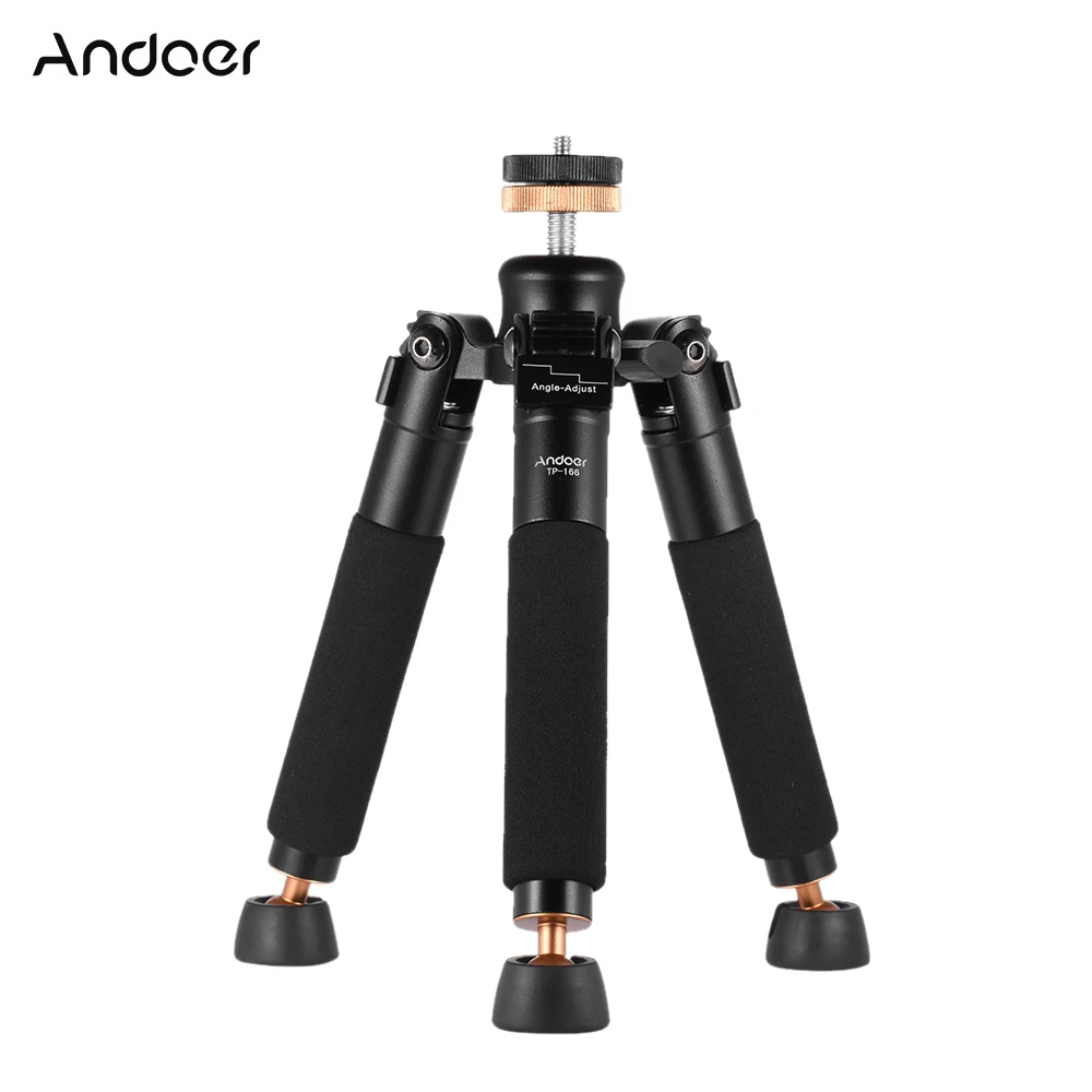 Andoer TP 166 мини штатив настольного типа алюминиевый сплав для камеры Unipod монопод