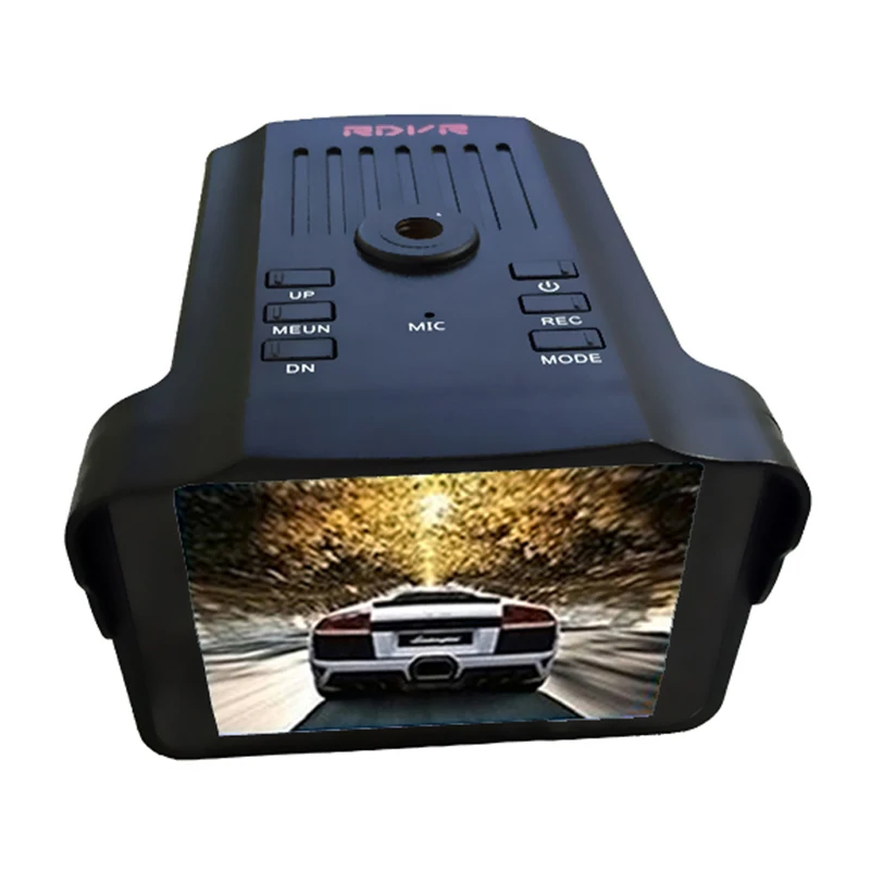 2 в 1 автомобиль hd dvr ДЮСШ Камера 1080 P потока Скорость Антирадары 12 В цифрового