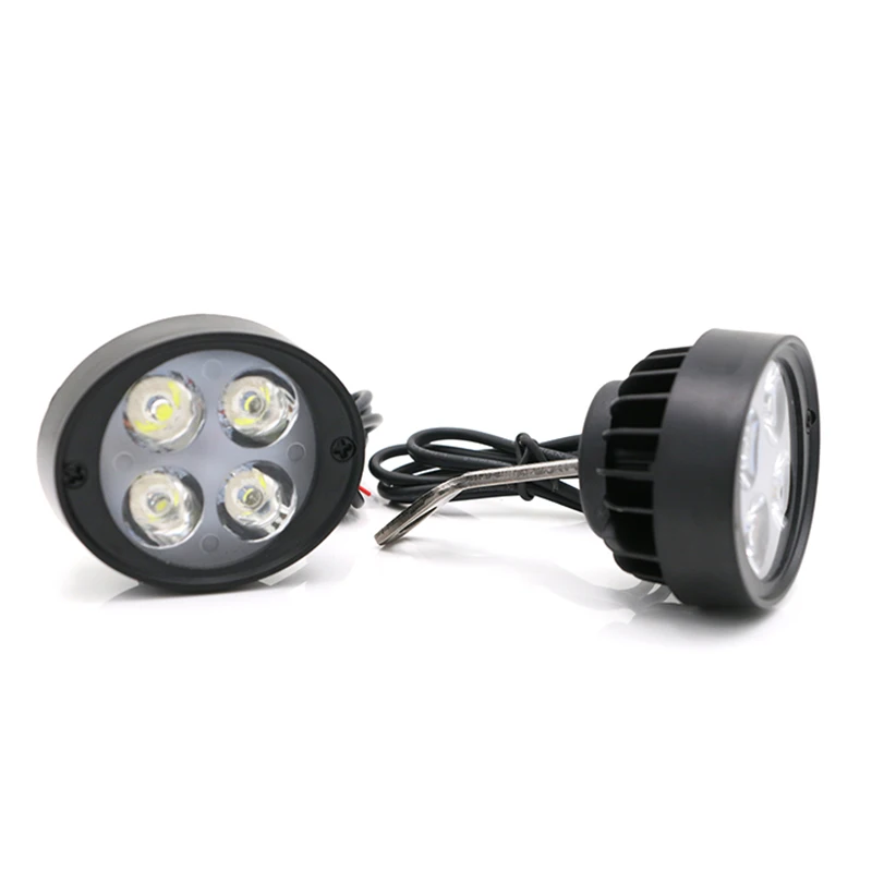 Motorcycle DC 12V Headlight Motorbike LED Headlamp with Light Switch Scooter White Spotlights Motor Headlights Moto Front Lamp |