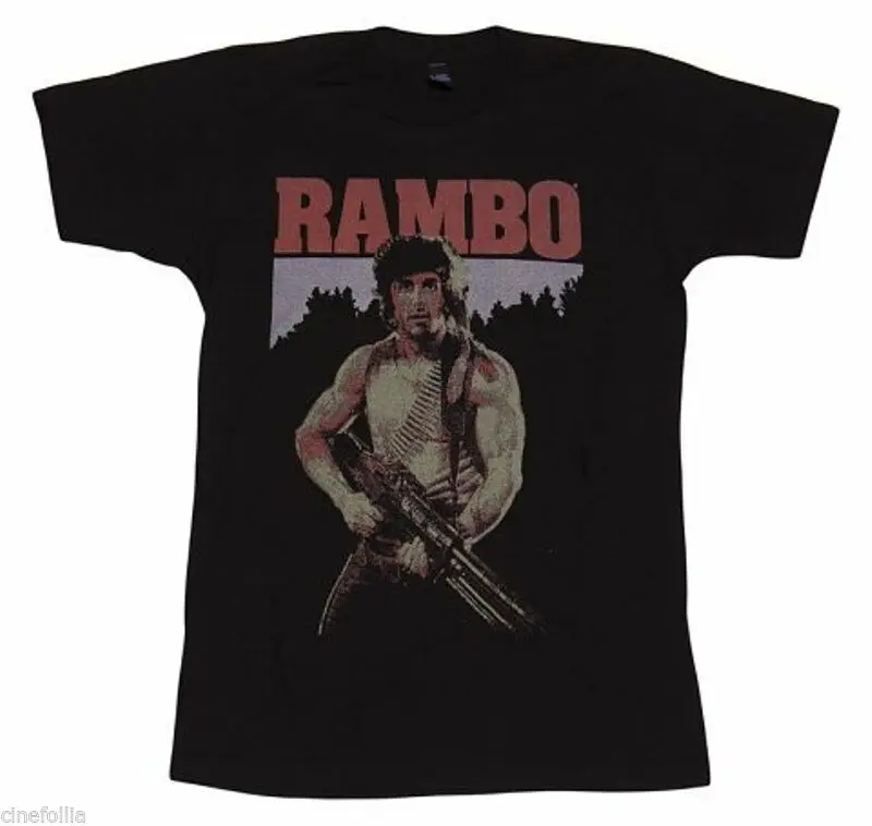Футболка Джон Рэмбо Stallone maglia Uomo ufficiale фильм Первая кровь|Мужские футболки| |