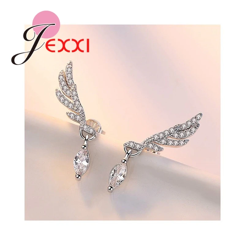 Best lady New Fashion Statement Jewelry Cheap Earring For Women Wings Shape Wedding Stud Earrings Wholesale Price | Украшения и