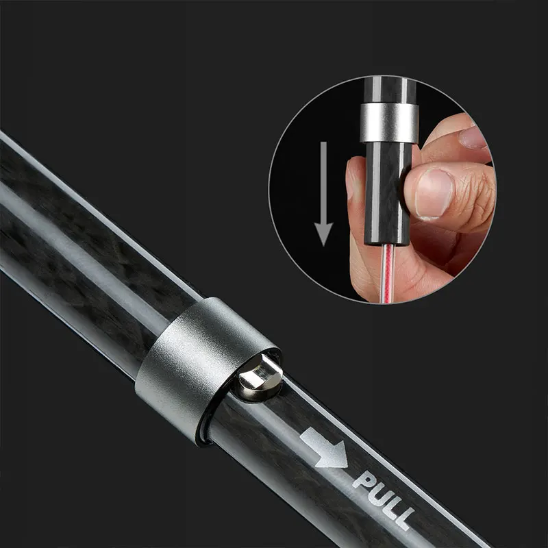 Naturehike Ultralight 4-sections  Foldable Adjustable Trekking Poles Carbon Fiber Walking Hiking Sticks NH18D020-Z