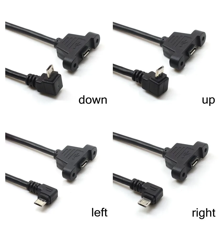 Вверх вниз правый левый Угловой Micro-USB 5-контактный Micro USB 2 0 Удлинительный кабель
