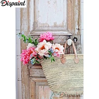 dispaint full squareround drill 5d diy diamond painting flower door scenery 3d embroidery cross stitch home decor gift a12846