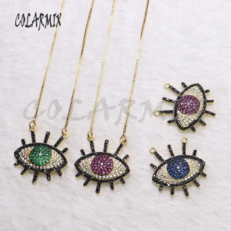 

6Pcs High quality pendant Eye shape pendant necklace jewelry Necklace gift for lady for lady pendant wholesale jewelry