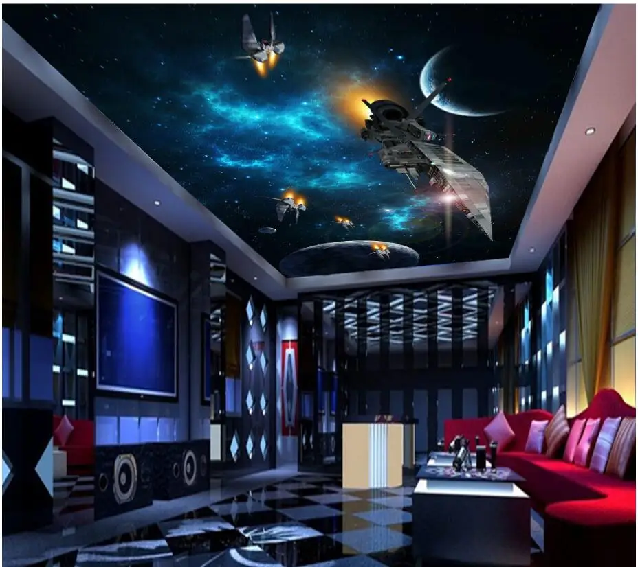 3D-обои на заказ фотография космоса планеты космический корабль Зенит живопись