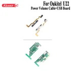 Alesser для Oukitel U22 Мощность Кнопка громкости гибкий кабель USB Plug заряд доска для Oukitel U22 Мобильный телефон Аксессуары
