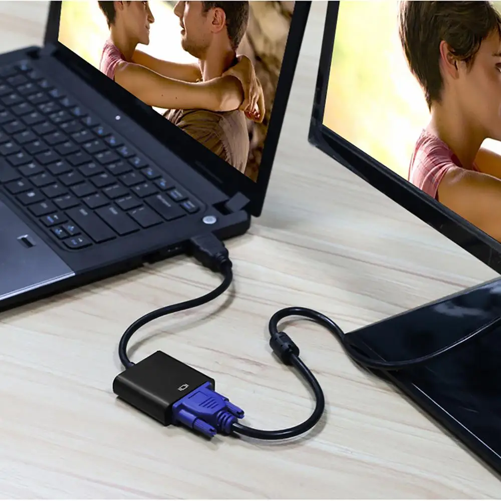 HDMI к VGA адаптер конвертер Папа-мама 1080P цифро-аналоговое видео для PS4 ПК ноутбука