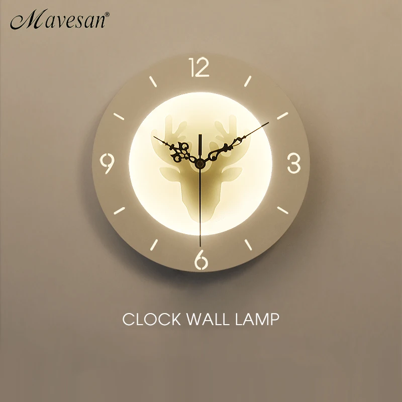 Настенные лампы с часами для гостиной спальни 22 Вт|wall lamp|wall light indoorled wall |