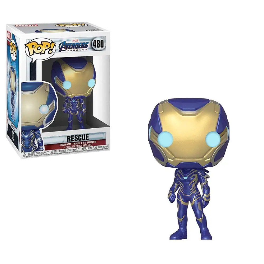 Серебристый Официальный Funko pop Marvel: Мстители 4 эндшпильные Тони Старк, Тор, танос, черная вдова Виниловая фигурка Коллекционная модель игрушка - Цвет: Серебристый
