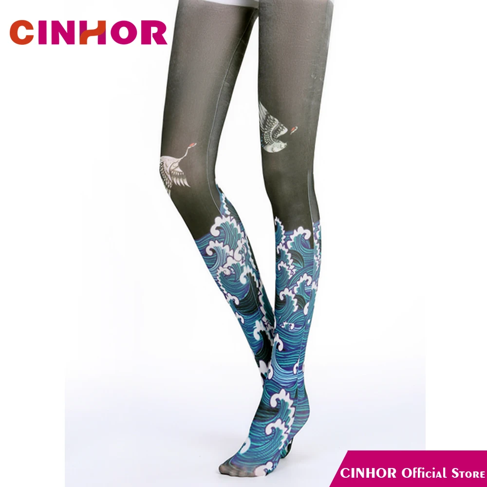 CINHOR, бренд, дезодорант, впитывает влагу, бедра, формовочные, дышащие жаккардовые колготки, антибактериальные носки