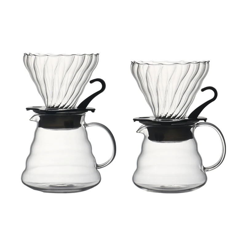 Термостойкая Кофеварка Pour over из боросиликатного стекла Перколятор для кофе