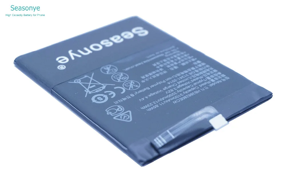 Seasonye 3100mAh / 11.85Wh HB386280ECW Замена телефона Li-Polymer аккумулятор для Huawei honor 9 P10 VTR-AL00 Ascend 5 1