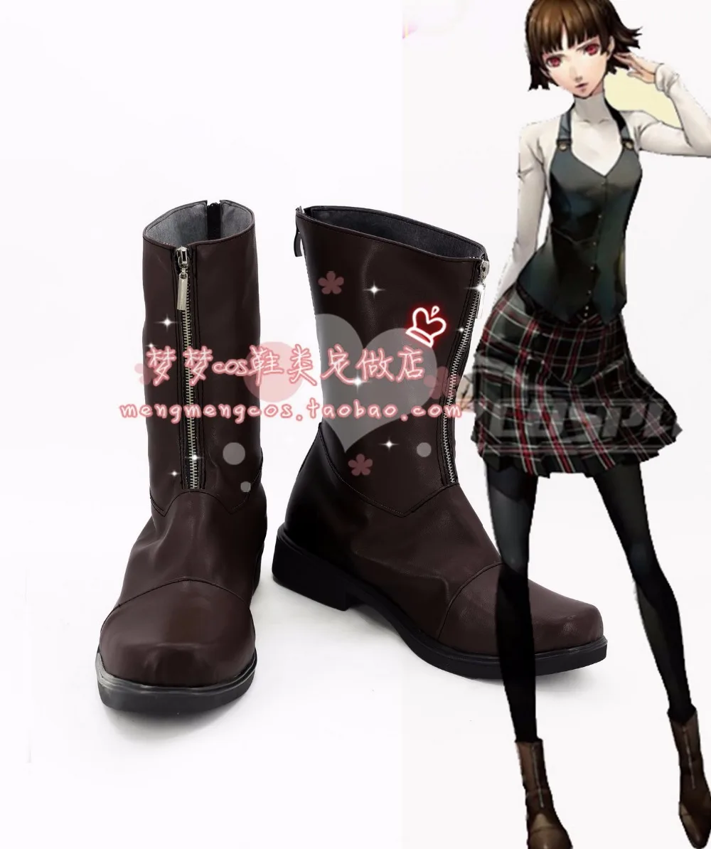 persona Makoto Niijima Queen cosplay shoes Boots Custom Made 3267 | Тематическая одежда и униформа