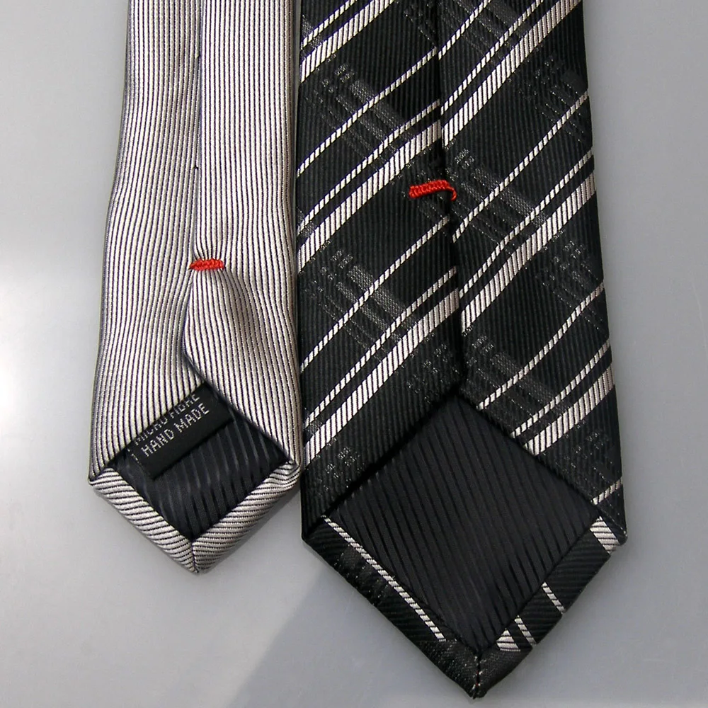 Мужские галстуки LAMMULIN модный дизайн Серебряный Узел контрастный черный с