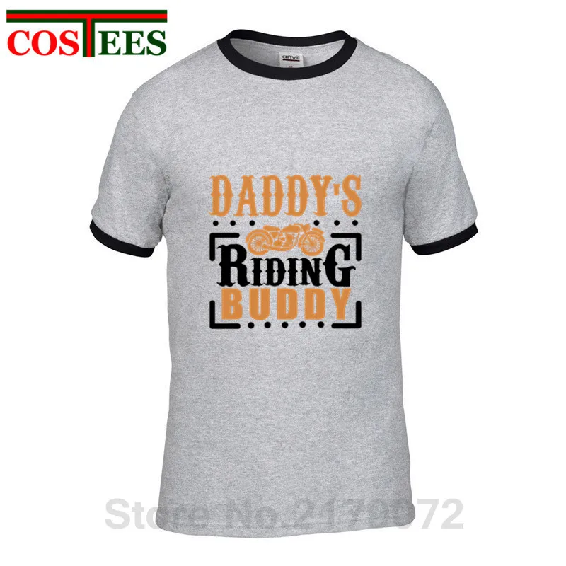 Винтажная Мужская футболка с надписью Daddy's Riding buddy С Днем Рождения лучший